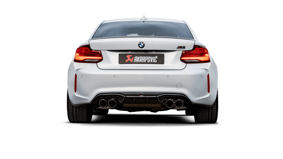Akrapovic 2018+ BMW M2 Competition/M2 CS (F87N) Slip-On Line (Titanium) w/Carbon Fiber Tips