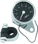 Bikers Choice Big Twin & XL Mechanical Custom Mini Tachometer Black Face 8000 Rpm 2 1/2 Inch-1