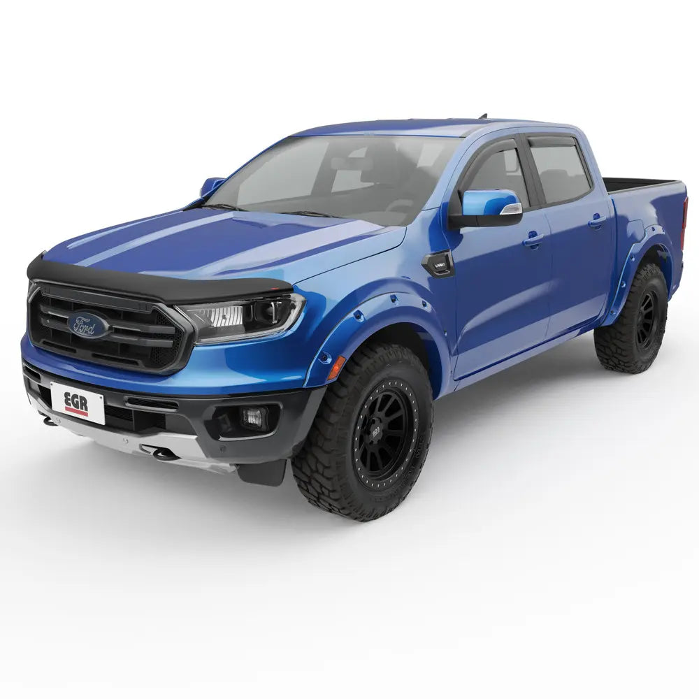 EGR 2019+ Ford Ranger XL/XLT Superguard Hood Guard - Dark Smoke (303551) - 0