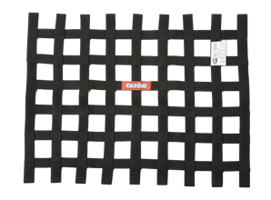 RACEQUIP SFI RIBBON WINDOW NET BLACK