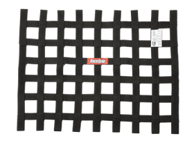 RACEQUIP SFI RIBBON WINDOW NET BLACK