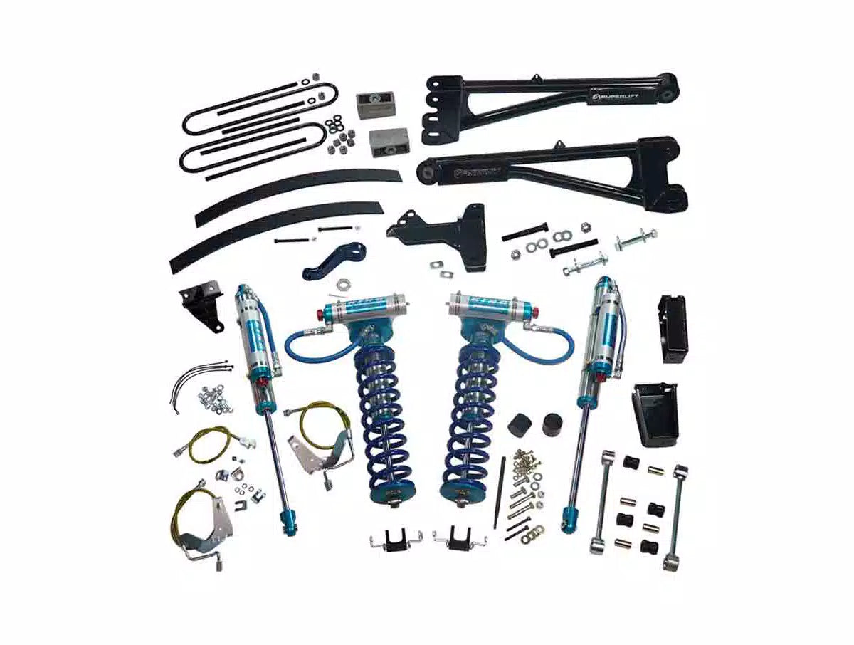 Superlift 08-10 Ford F-250/F-350 SD 4WD 6in Lift Kit w/Repl Radius Arms & King Coilovers Rear Shocks