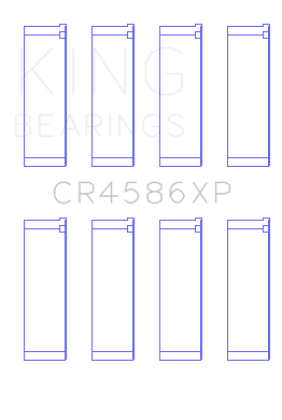 King Mitsubishi 4B11T EVO X 2007+ (Size STDX) Performance Rod Bearing Set - 0