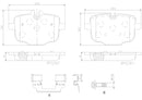 Brembo 17-24 BMW 530e/ 540i/ 740i xDrive Premium NAO Ceramic OE Equivalent Pad - Rear-2