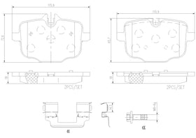 Brembo 17-24 BMW 530e/ 540i/ 740i xDrive Premium NAO Ceramic OE Equivalent Pad - Rear - 0