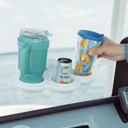 SeaSucker 3-Cup Holder Vertical Mount - White - 0