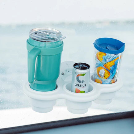 SeaSucker 3-Cup Holder Vertical Mount - Black - 0