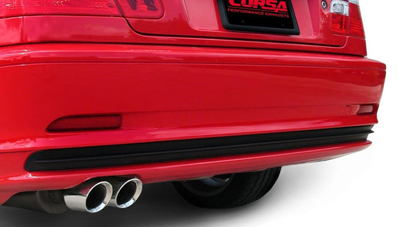 Corsa 2001-2006 BMW 325i/ci Convertible E46 Black Sport Axle-Back Exhaust