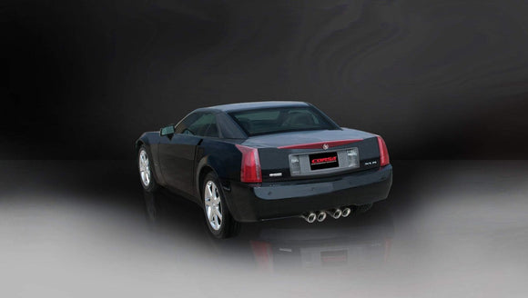 Corsa 2004-2008 Cadillac XLR 4.6L 25in Cat-Back Dual Rear w Twin 35in Black Pro-Series Tips