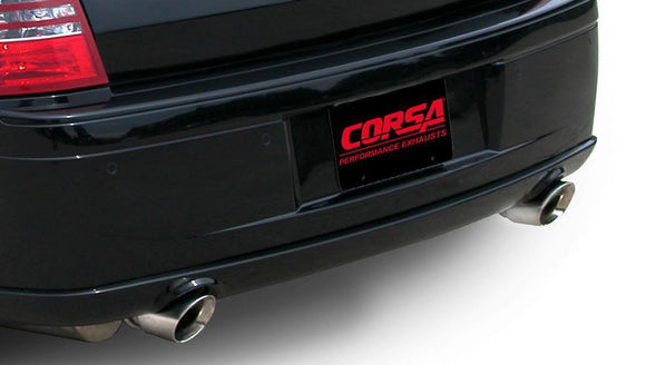 Corsa 2005-2010 Dodge Charger SRT-8 6.1L V8 Black Xtreme Cat-Back Exhaust