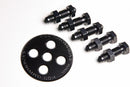 Radium Engineering Fuel Surge Tank 6AN Bulkhead Plate w/ Fittings and Nuts-1