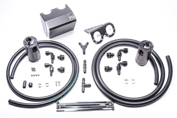 DUAL CATCH CAN KIT, 02-07 WRX AND STI