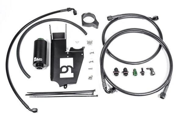 Radium Engineering Fuel Hanger Plumbing Kit EVO 7/8/9 Microglass Filter