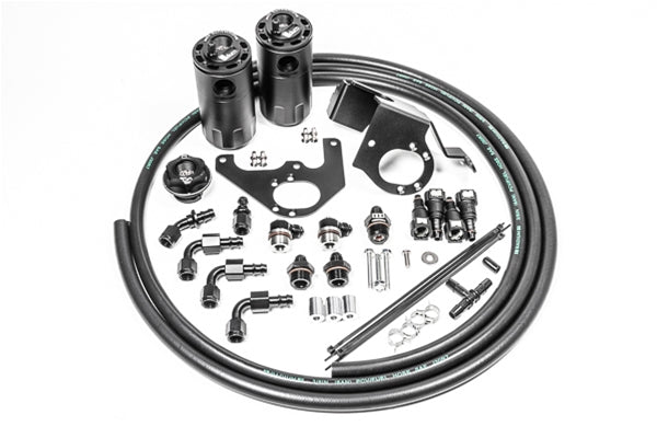 Radium Engineering 09-15 Cadillac CTS-V (LSA) Dual Catch Can Kit - Fluid Lock