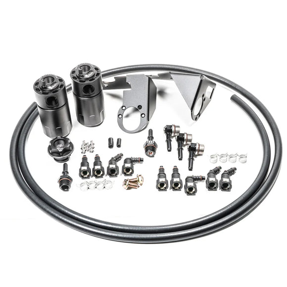 Radium Engineering 05-13 Chevrolet Corvette Fluid Lock Dual Catch Can Kit