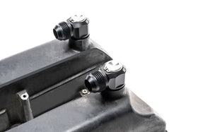 Radium RB26DETT Valve Cover Intake and Exhaust 12AN Male Press-Fit Fitting - 0