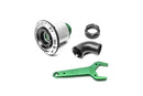 Radium Engineering Remote Mount Vented Female Dry Break 1.5in Elbow-1