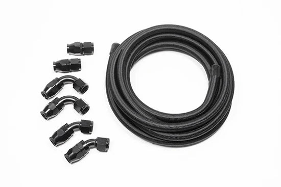 Radium Engineering 10AN Hose End Straight PTFE - BLACK