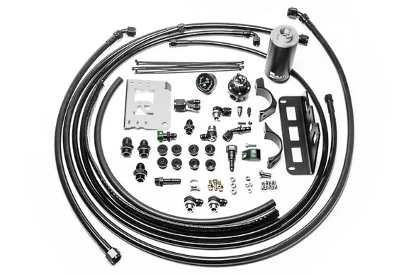 Radium Engineering 08-15 Cadillac CTS-V Fuel Hanger Plumbing Kit - Stainless Filter