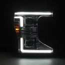 AlphaRex 20-22 Ford F-250/350/450/550 SD LUXX-Series LED Proj Headlights Chrome w/SS & SBDRL-2