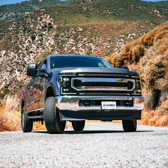 AlphaRex 20-22 Ford F-250/350/450 SD NOVA-Series LED Proj Headlights Bk w/Actv Light SeqSig & SBDRL
