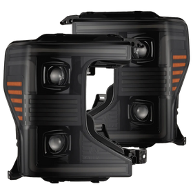 AlphaRex 20-22 Ford F150 Pro-Series Projector Headlights Alph. Black w/ Act.Light / Seq. Sig. / DRL