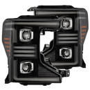 AlphaRex 20-22 Ford F150 Pro-Series Projector Headlights Black w/ Activation Light / Seq. Sig. / DRL-1
