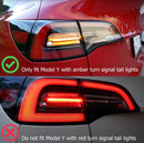 AlphaRex 20-22 Tesla Model Y PRO-Series LED Tail Lights Jet Black w/Seq Sig-3