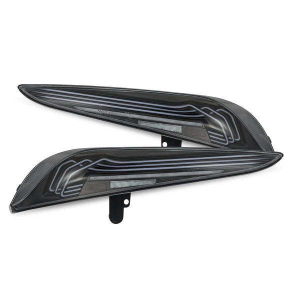 AlphaRex 20-24 Toyota Supra LUXX-Series Laser Style LED Tail Lights Black