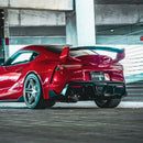 AlphaRex 20-24 Toyota Supra LUXX-Series Laser Style LED Tail Lights Black-Red-3