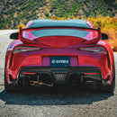 AlphaRex 20-24 Toyota Supra LUXX-Series Laser Style LED Tail Lights Black-Red-2