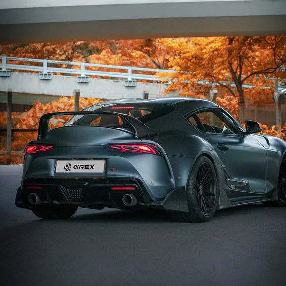 AlphaRex 20-24 Toyota Supra LUXX-Series FT-1 Style LED Tail Lights Alpha-Black