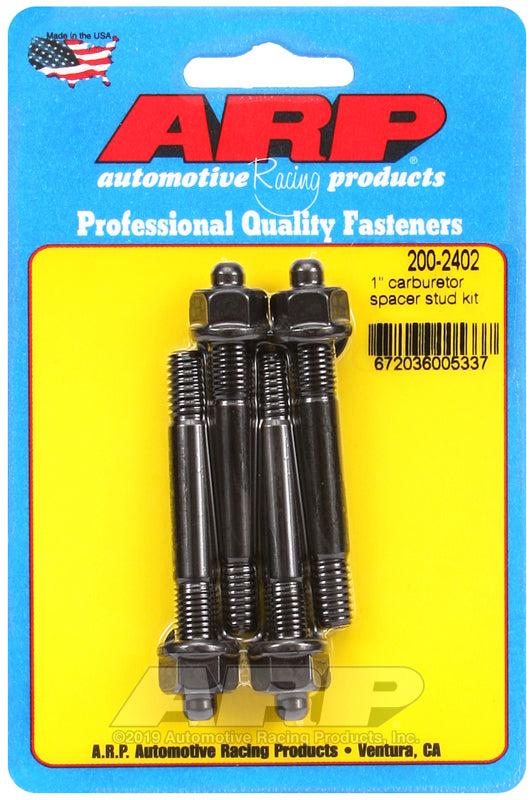 ARP 1in Carburetor Spacer Stud Kit 2.7in OAL