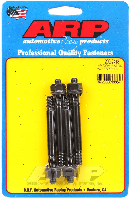 ARP HP Dominator w/ 1in Spacer Carb Stud Kit