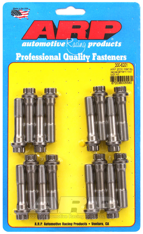 ARP Manley Replacement (Rods 14051/14055) ARP2000 Rod Bolt Kit (Set of 16)