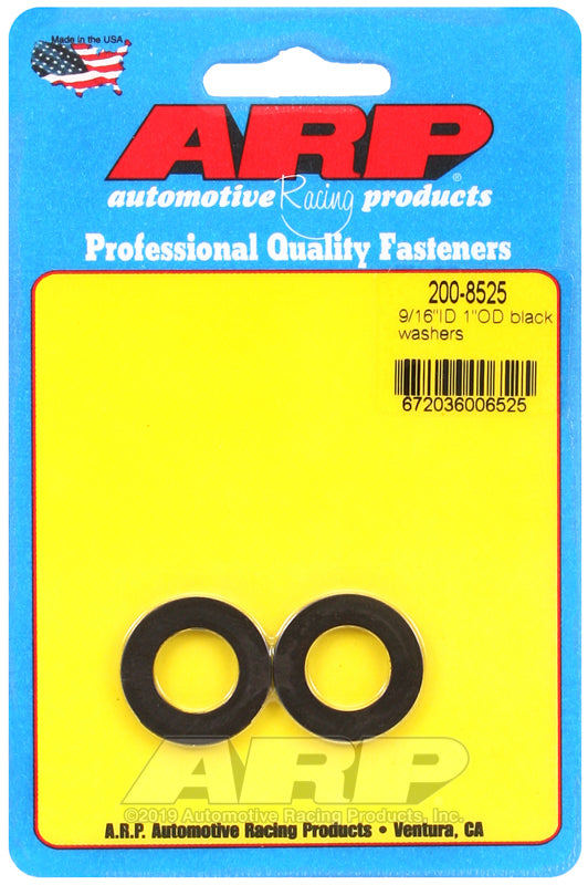 ARP 9/16 ID 1.00 OD Black Washers (2/pkg)