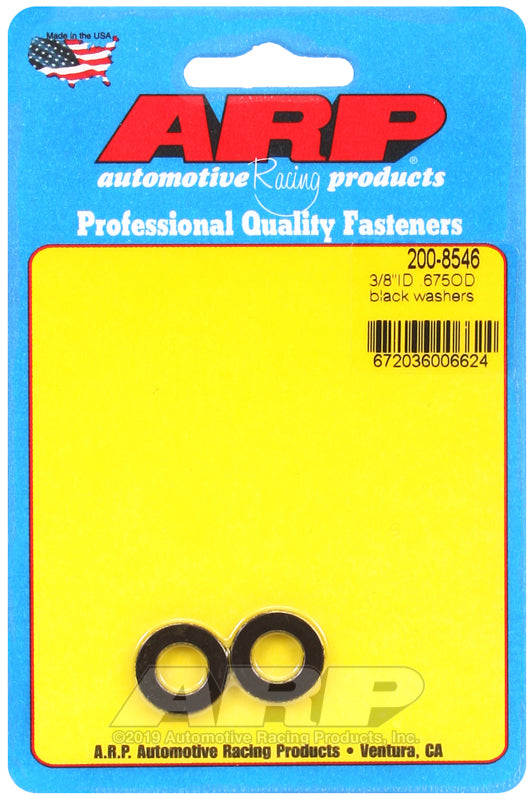 ARP 3/8 ID 0.675 OD Black Washers (2 pack)