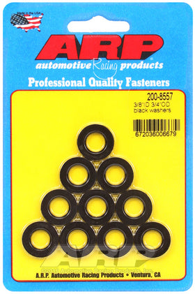 ARP 3/8 ID 3/4 OD Black Washers (10 pack)