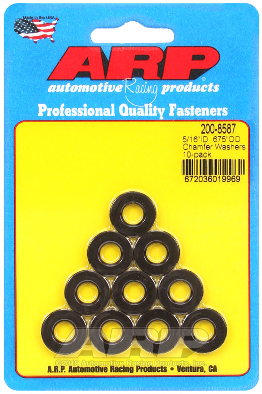 ARP 5/16 ID 0.675 OD Chamfer Washers (10 pack)