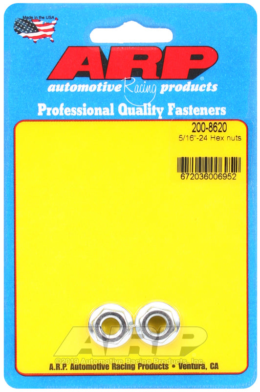 ARP 5/16 inch 24 Hex Nut Kit - 2 Pack