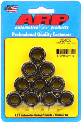 ARP 7/16in-20in Hex Nut Kit 10 Pack