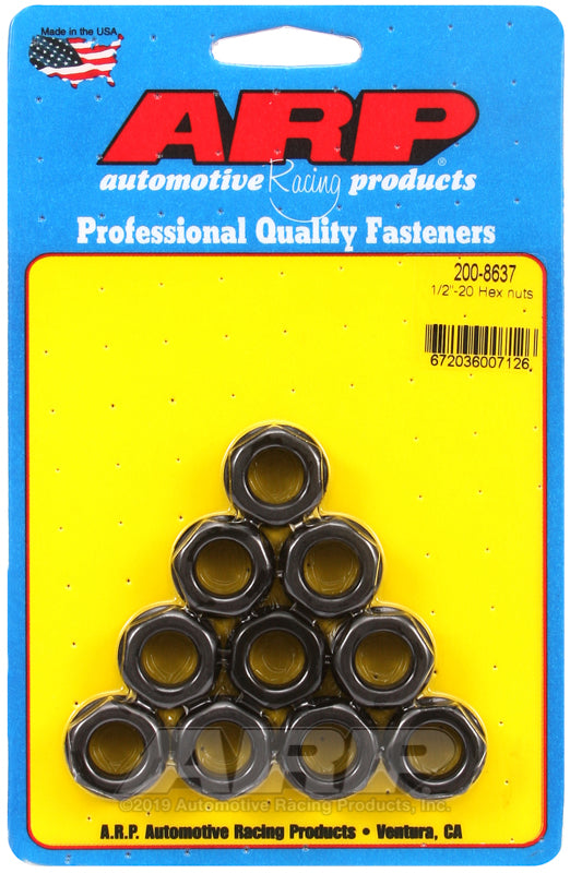 ARP 1/2-20 Hex Nut Kit