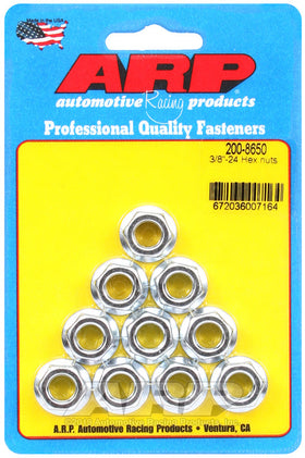 ARP 3/8-24 Hex Nut Kit (10 Pack)
