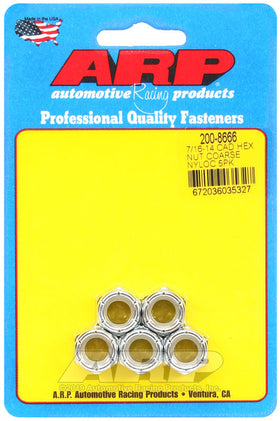 7/16-14 BLK HEX NUT COARSE NYL