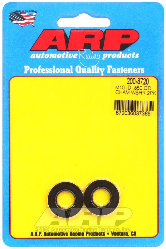 M10ID .850OD CHAMF WASHER 2PK