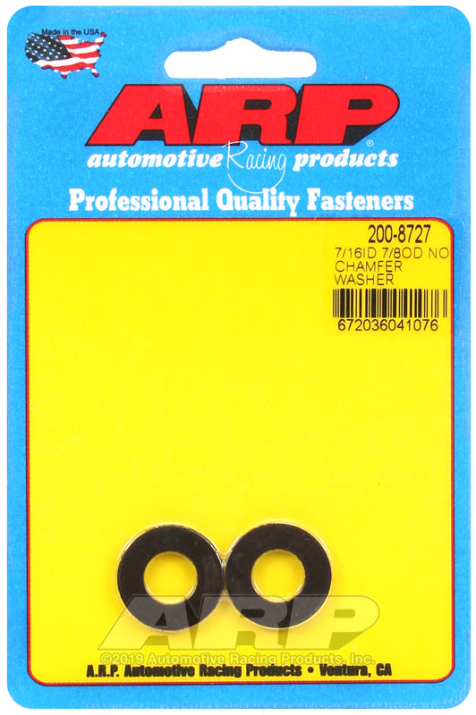 ARP 7/16 ID 7/8 OD .120 Thick Black Washers (2 pack)
