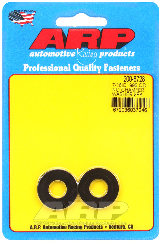 ARP 7/16 ID .995 OD .120 Thick Black Washers (2 pack)