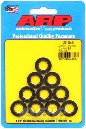 ARP M10 ID .750 OD Black Chamfer Black Washers (10 pack)