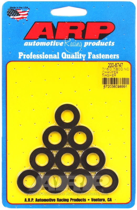 ARP 7/16 ID 7/8 OD Black Washers (10 pack)
