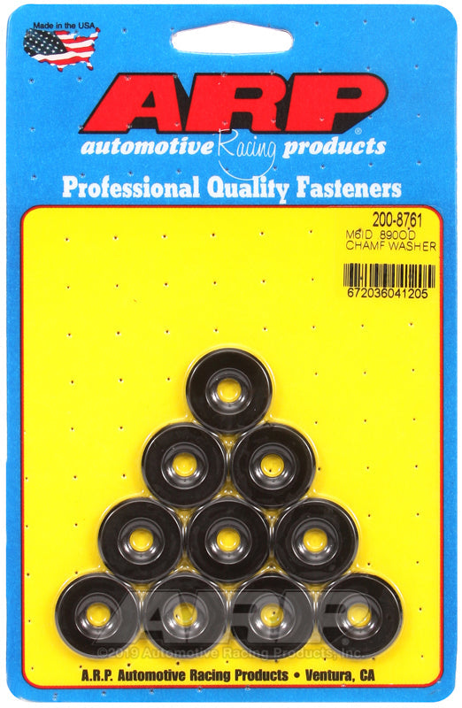 ARP M6 ID .890 OD Black Washers (10 pack)